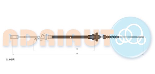 ADRIAUTO 11.0154 Clutch Cable for FIAT - Bild 2 von 3