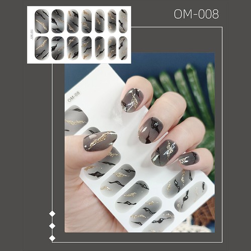 Leoparden-Nagelaufkleber Aluminiumfolie Komplett Umwickelt Farbverlaufs- 〒 - Bild 3 von 25