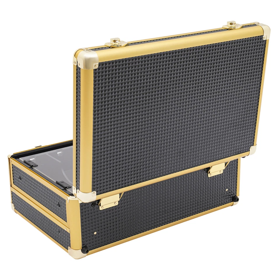 Caja de herramientas de peluquero Estuche organizador Almacenamiento Estuche de transporte de peluquero con cerraduras y llaves Foto 4 de 4