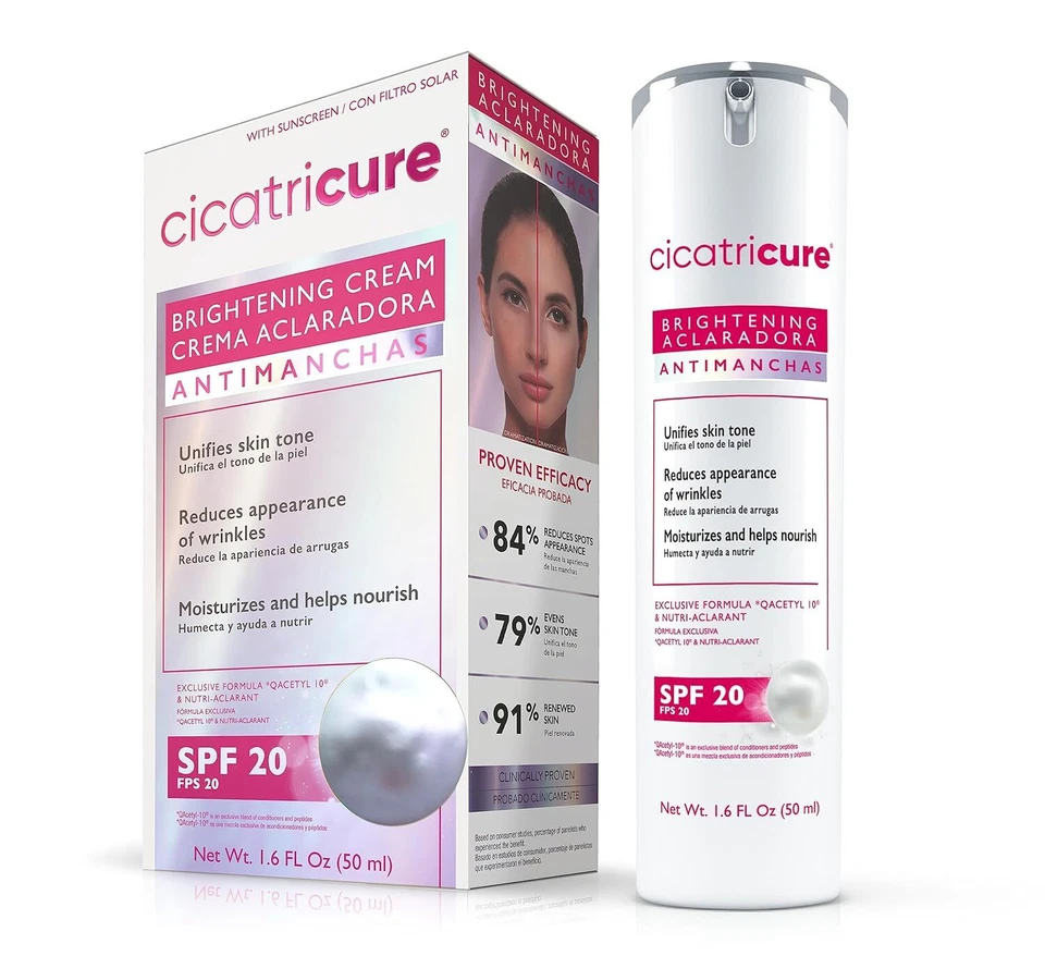 Crema hidratante facial iluminadora 3 en 1 Cicatricure SPF 20 (1,6 fl oz) Foto 2 de 4