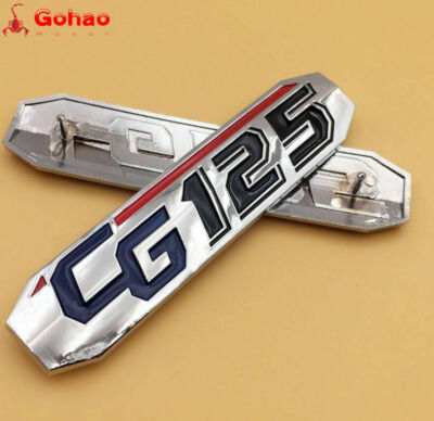 パーツ HONDA CG125 CHROME HONDA CG125 BADGE EMBLEM SIDE COVER R/L Pair OEM NEW | eBay
