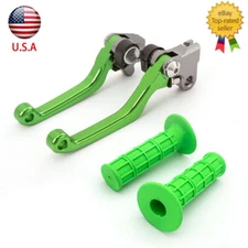 For Kawasaki KX65 2000-2023 KX85 2001-2023 CNC Brake Clutch Levers Grips Pivot