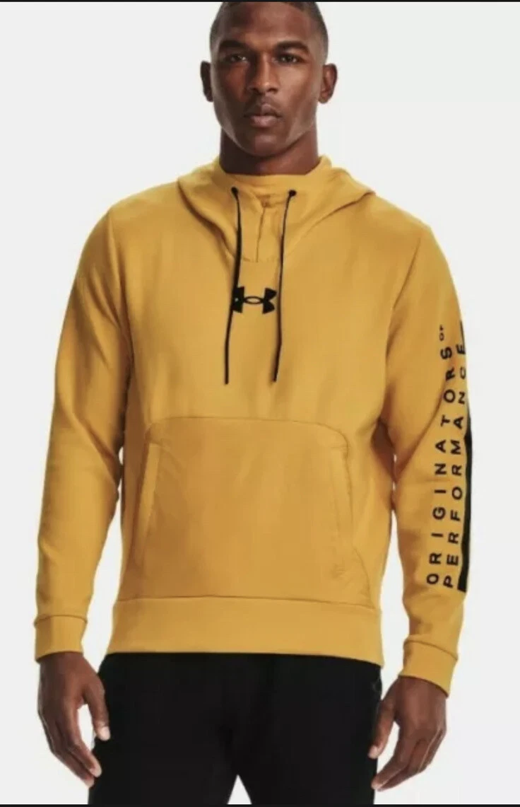 Yellow under armour sweatshirt sales