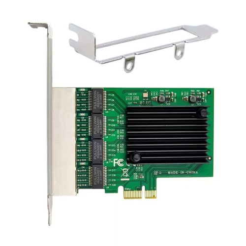 4 Ports RJ45 Gigabit Ethernet PCI-E X1 Netzwerkadapterkarte VLAN Server NIC - Bild 6 von 10