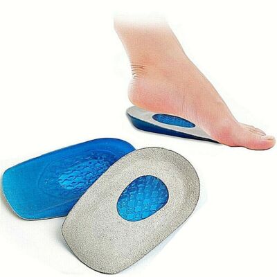 Fersen Silikon Schuh Stütz Pads Gel Orthese Plantar Pflege Einlage Einlegesohlen Kissen