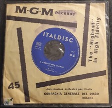 Mina Il cielo in una stanza, La notte 7" Italdisc Compagnia gen. del Disco MGM
