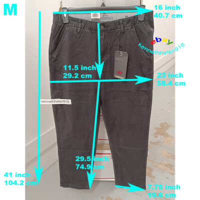 LEVIS XX CHINO EZ WAIST TAPER FIT PANTS A10400003 BLACK MENS