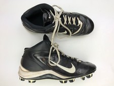 Nike Alpha Speed Shark 442420-011 Football Lacrosse Cleat Black White 6Y G76