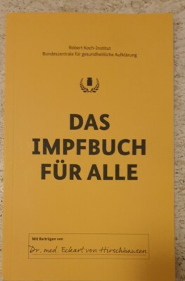 Das Impfbuch für Alle. Robert Koch-Institut***Dr. med. von Hirschhausen***Neu