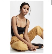 ATM Square Neck Bodysuit in Black. NWT. Size XS. Retail- 150
