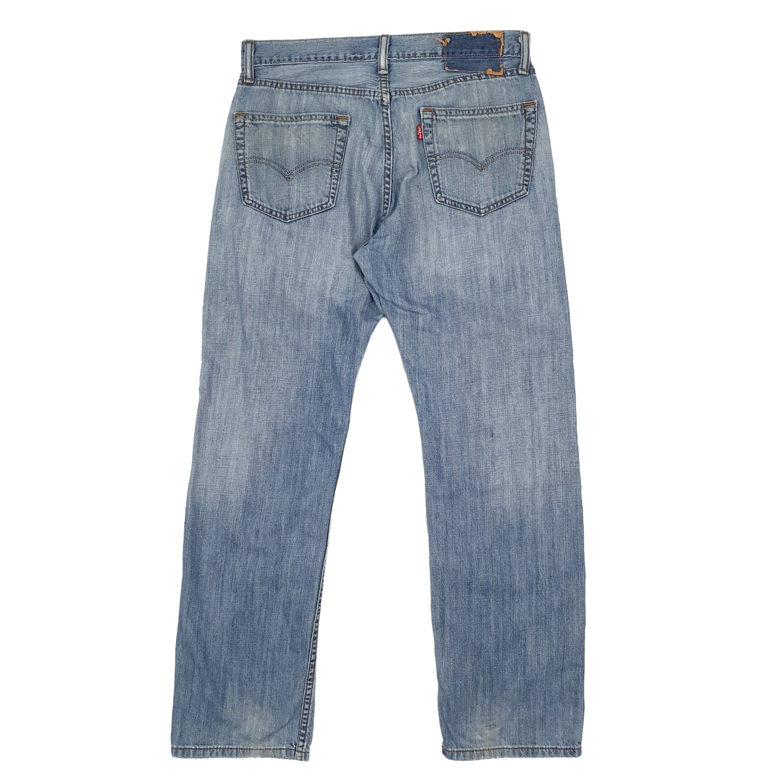 LEVIS 505 Jeans Regular Fit Blue Denim Trousers Mens W30 L30 image 3