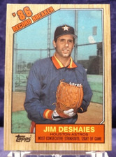 1987 Topps #2 - Jim DeShaies Record Breaker - Houston Astros - Near Mint