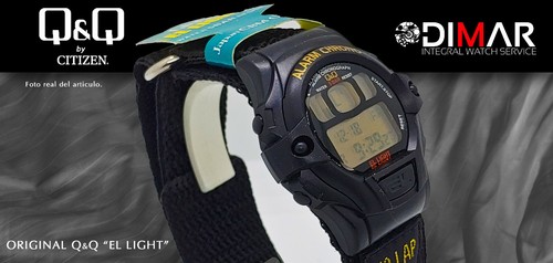 Vintage Watch Q&Q El Light. 9927, Wr. 5M. Lap Memory 10. (M100-007) - Picture 3 of 4
