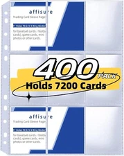 9 Pocket Card Sleeves ，Holds 7200 Cards ，Trading Card Binder Sleeves，High Qua...
