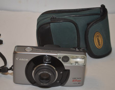Canon Sure Shot 105 Zoom Date 35mm Camera w/ Case Film Tested New Battery