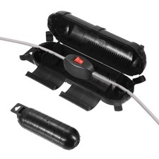 Extension Cord Cover IP44 Water-Resistant Electrical Connection Box, Black