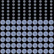 OIIKI 150PCS Clear Earring Discs, Silicone Backs, 