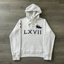 Vintage Y2K Polo Ralph Lauren Big Pony Hoodie Men  s Large LXVII White Preppy 3