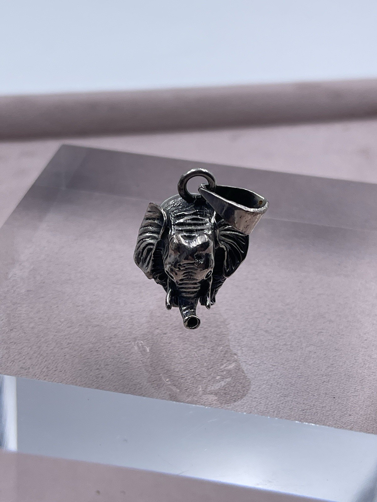 Vintage Authentic Solid elephant 925 Sterling Sil… - image 1