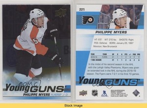 2019-20 Upper Deck Young Guns Silver Foil Philippe Myers #221 Rookie RC