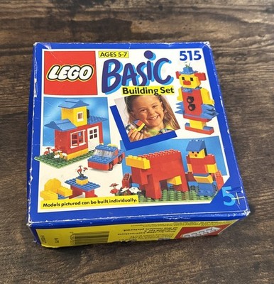 Vintage 1990 LEGO System 515 Basic Building Set 106 Pieces Ages 5-7 New