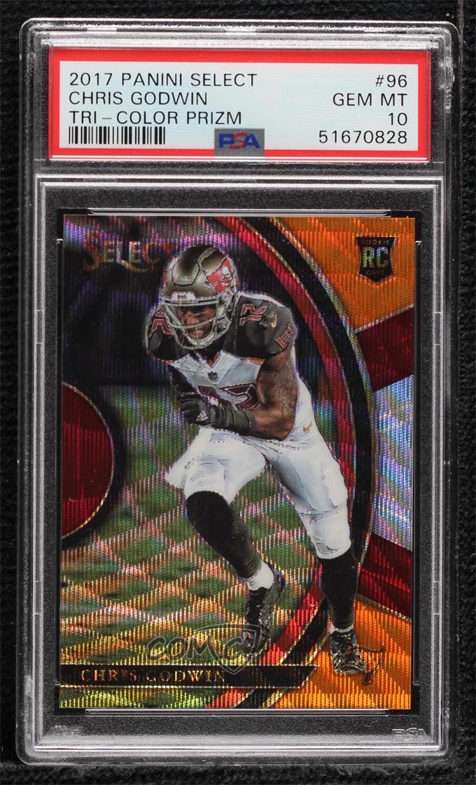 2017 Select Concourse Tri-Color Prizm /199 Chris Godwin #96 PSA 10 GEM MT 01i1