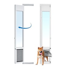 Large Dog Door for Sliding Glass Door,Openable Pet Door for Sliding Glass Doo...