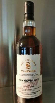 Ben Nevis 57,1% Signatory Vintage 2015 Edition #5. Whiskybase ID 248435