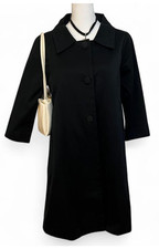 Vintage Black Cotton Button Down Jacket