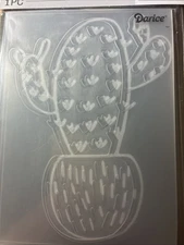 darice embossing folder Cactus