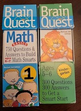 Brain Quest Cards Kindergarten  Grade 1 Learning Game Ages 5-7