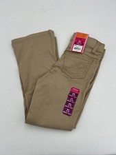 Sonoma Little Girls Bootcut Sandy Tan Pants Adjustable Waistband Size 6X Slim