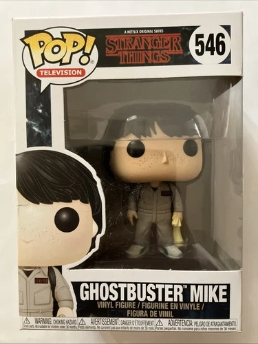 NEW In Box Funko Pop! Vinyl! Television Stranger Things Ghostbuster Mike # 546