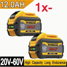 12AH for Dewalt FLEXVOLT 20V/60V MAX lithium-ion battery DCB609, DCB606 More...