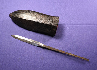 ◎SEP21 Antique Japanese Sword Mumei Yari Blade and saya