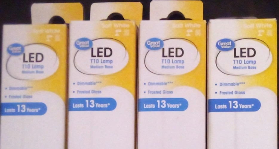 4 T10 LED Frosted Glass Bulb 5W Dimmable Tubular Light Bulbs 40 Watt FREE S/H! - Image 3 of 4
