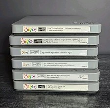 Sizzix Bigz Dies - Lot of 6 - Scallop Envelope Snow Flurry Top Note Stampin Up 