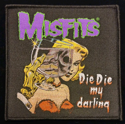 Misfits Die Die Darling - Woven Patch Full Color- 4'' x 4'' Jerry Only Danzig OG
