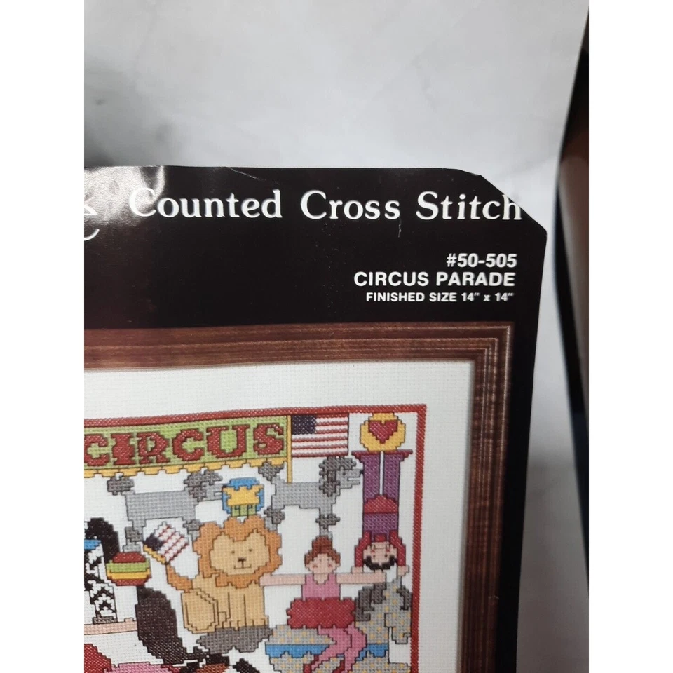 Janlynn Kit Punto de Cruz Contado 50-505 Circus Parade De Colección 1985 Abierto Foto 3 de 4