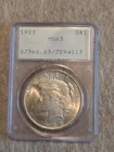 1923 Peace Silver Dollar PCGS MS63