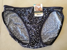 7/L VANITY FAIR ILLUMINATION 18108 POLKA DOTS STRING BIKINI BRIEFS PANTIES NWT