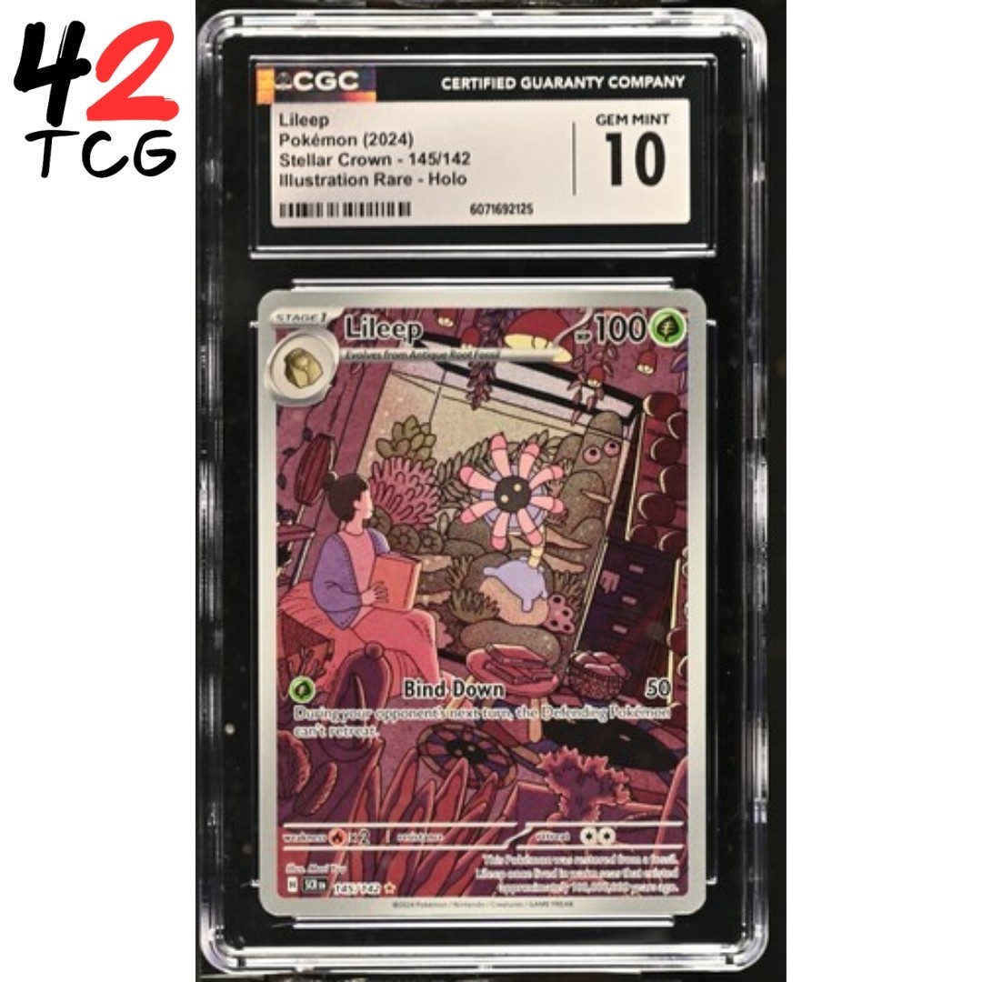 CGC Gem Mint 10 Lileep 145/142 Pokémon Stellar Crown SCR EN