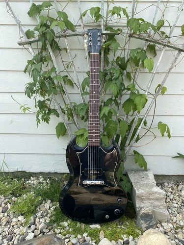 2005 Gibson SG JR Junior Batwing P90 W/ Original Gig Bag Ebony - Black