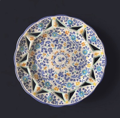 Seville Ceramic 10'' Decretive Plate signed Cruz Hand Painted from Spain