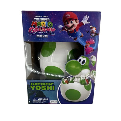 Hatchin' Yoshi The Super Mario Galaxy Movie Nintendo Egg Interactive Figure