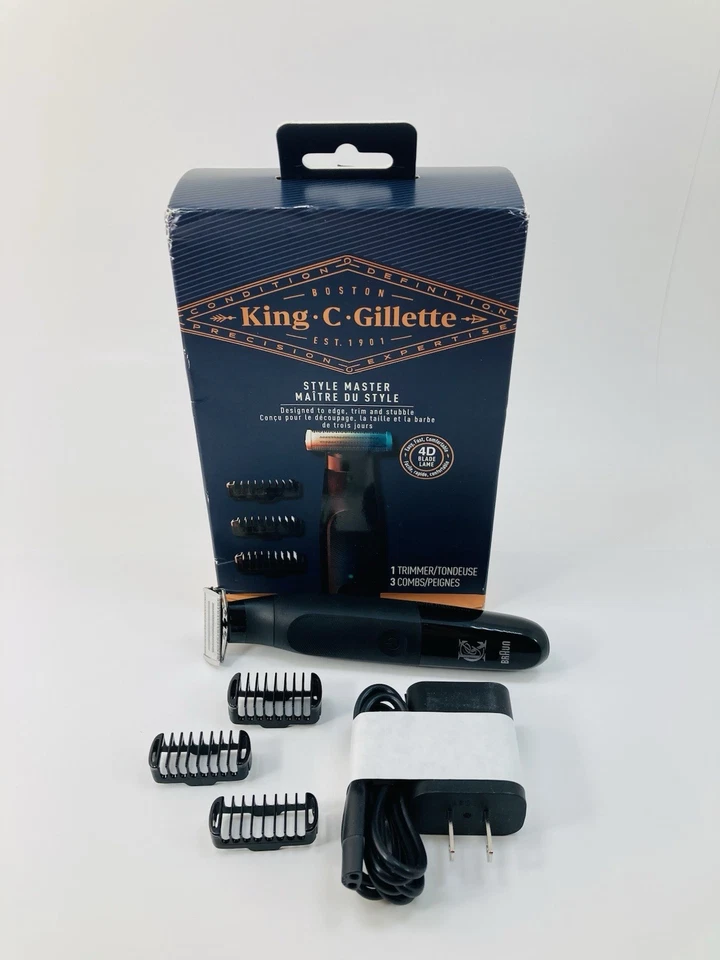 Recortadora de rastrojos inalámbrica King C. Gillette todo en uno para hombre con hoja 4D Foto 2 de 4