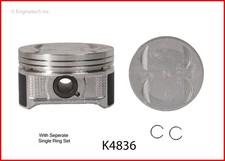 Enginetech K48366p.50 Engine Piston Kit With Separate Full Ring Stack Enginetech K48366p.50 Engine Piston Kit With Separate Full Ring Stack