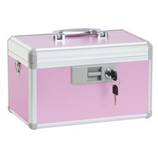 Medicine Lock Box,First Aid Safe Medication Storage Box,Layered Aluminum Daily M