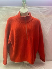 Vince Camuto Women's Crossfire Size XXL Half Zip Pullover Ribbed Knit Sweater