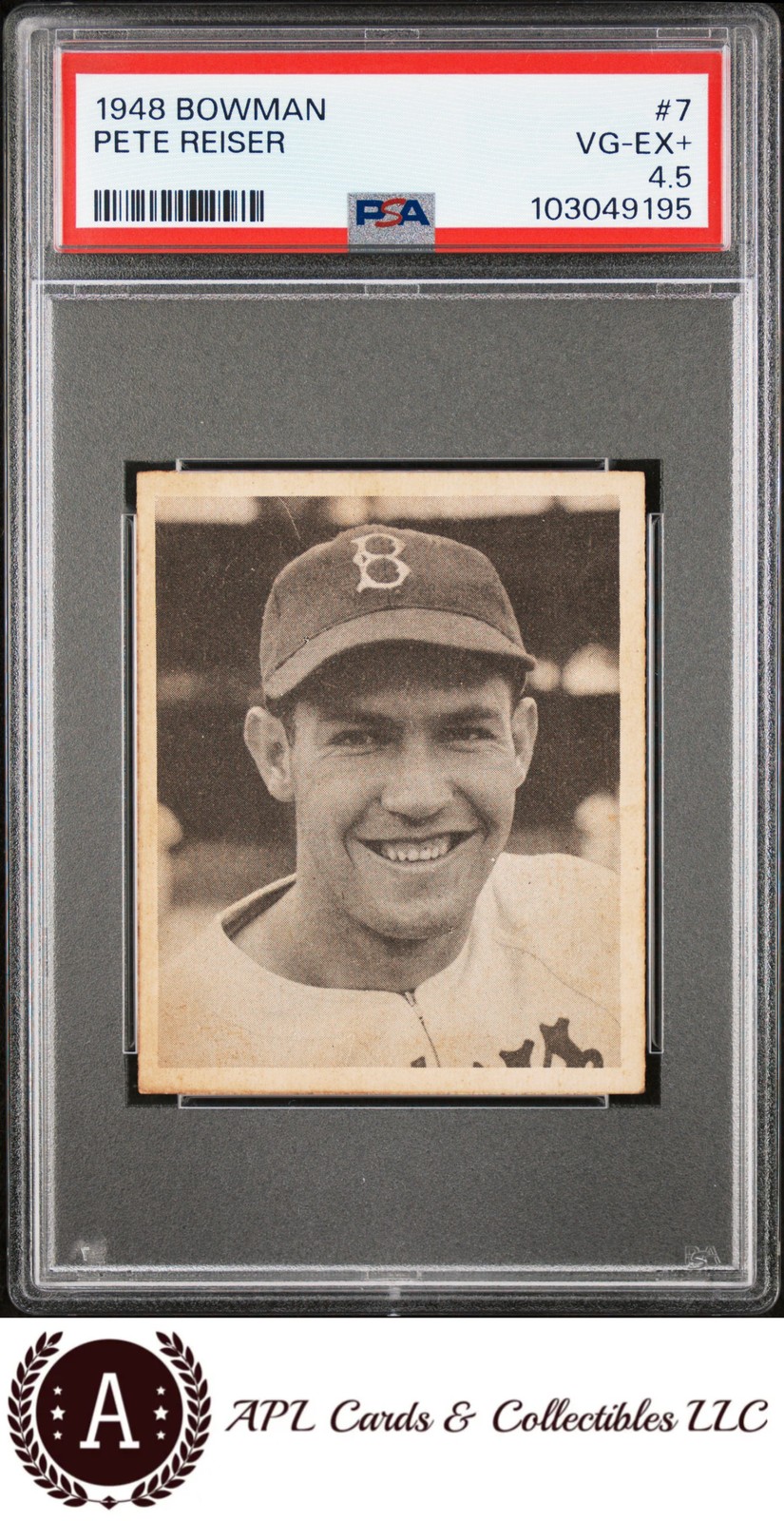 1948 Bowman #7 Pete Reiser PSA 4.5